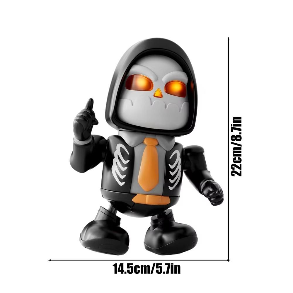 With Sound 3D Skeleton Dancing Toy Light Skeleton Man Dance Action Figures  Birthday Gift