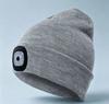 Riding Knitted Cap with Light Thermal Lighting Night Fishing Cap Portable LED Outdoor Wool Cap
