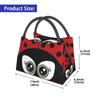 Cute Cartoon Ladybug Thermal Lunch Bag for Women Girls Portable Insulated Cooler Bag for Picnic Beach Work Reusable Lunch Box