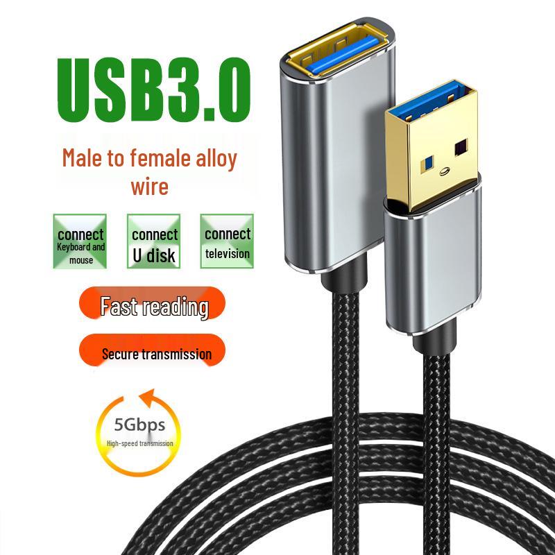 

USB 3.0 Extension Cable, Male to Female, High-Speed Data and Charging Adapter for Mobile, Mouse, and Keyboard. 0.25m