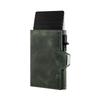 Aluminum alloy credit card metal card bag, automatic elastic card anti-degaussing multi-functional three-fold men's card bag
