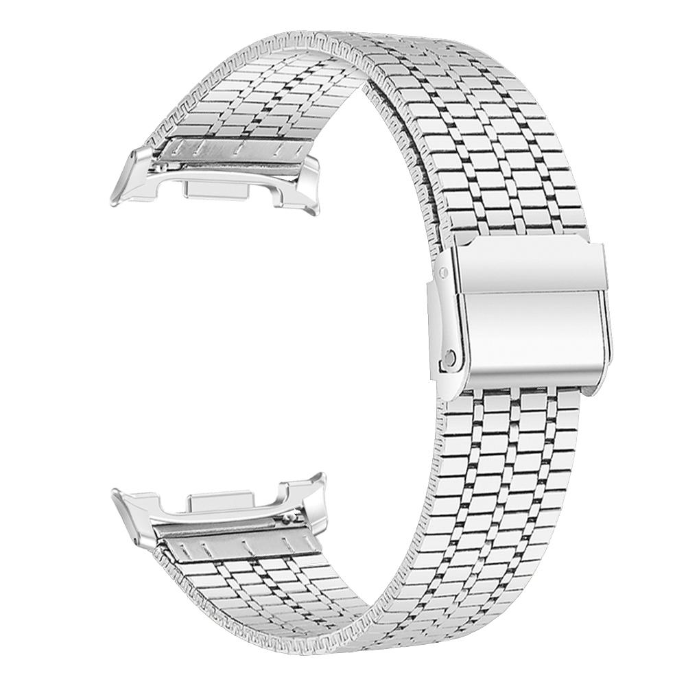 

For Samsung Galaxy Watch 8 Classic 46mm Strap Stainless Steel Band Correa for Watch 8 40mm 44mm Metal Watchband Replace Bracelet Watch 8 40-44-46mm серебряный