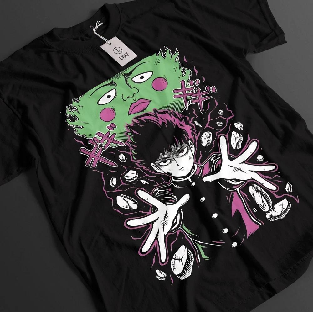 Mob Psycho 100 Shirt Shigeo Kageyama Tshirt Reigen TShirt Ritsu Teru Anime Tee S
