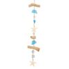 Sea Glass Wooden Nautical Wall Decor Beach Coastal Theme Seashell Starfish Conch Wall Hanging Art Decoration