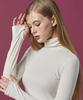 KOLEAT [Warmer Ribbed Ver.] Thick Knit Turtleneck Long Sleeve (White) Inner