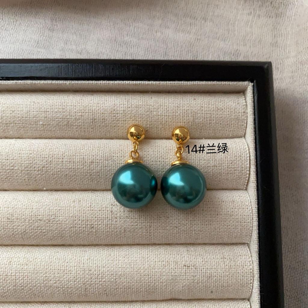 Simple Pearl Earrings Large Earrings Stud Earrings Versatile Fashion Women High-End Celebrity Temperament Light Luxury Earrings