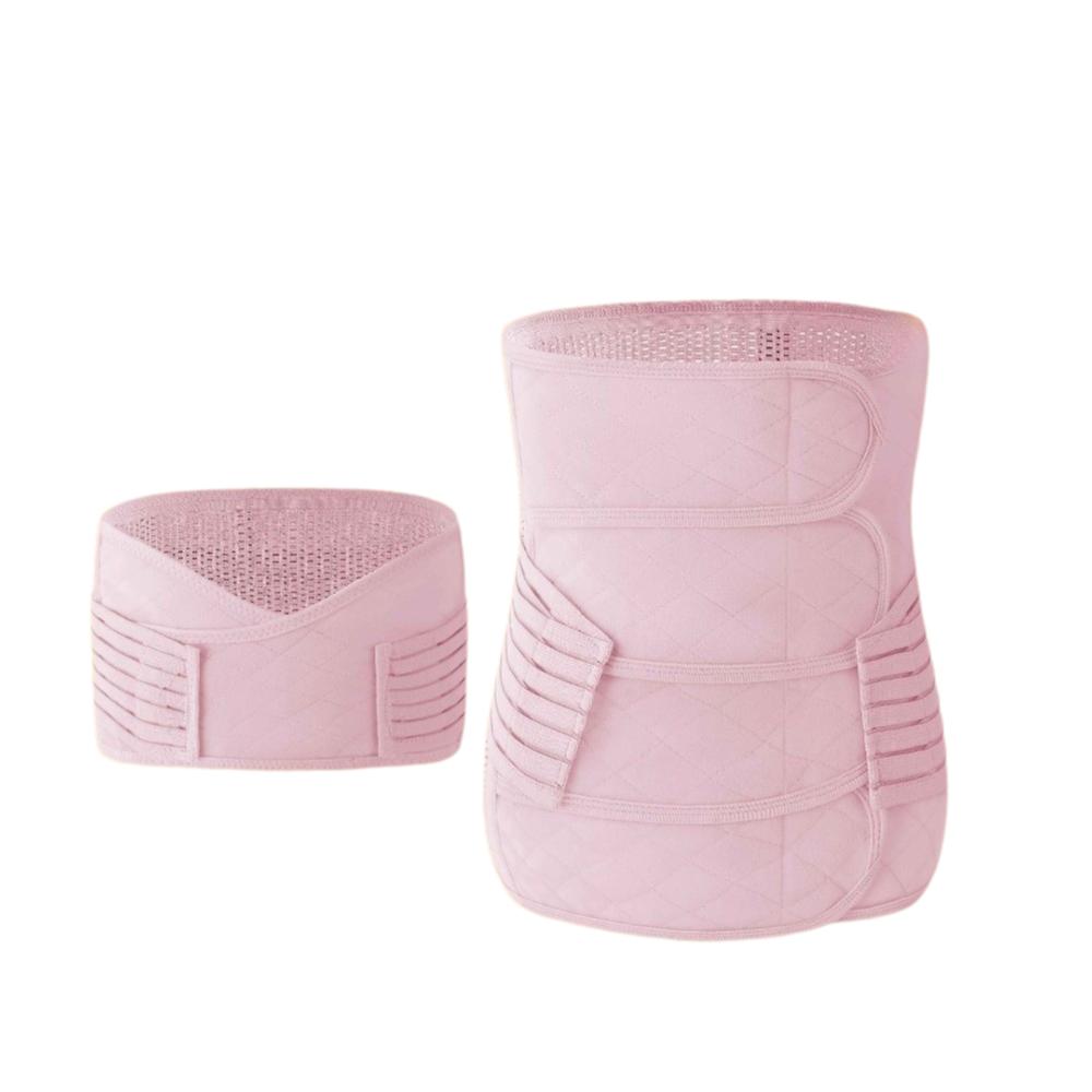 

Набор утягивающих поясов для талии с утягивающими бедрами, бесшовный женский пояс-корсет, простое корректирующее белье для похудения, женский M розовый