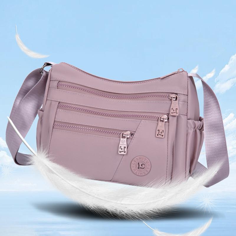 Waterproof Nylon Multi-layer Ladies Crossbody Bag Casual Shoulder Bag for Middle-aged and Elderly Women Large Capacity Bag
