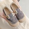 2024 Women's Linen Embroidered Craft Shoes - DX2 Original Shallow Mouth Design