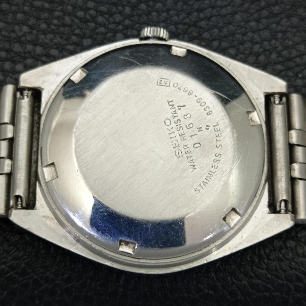 GENUINE VINTAGE SEIKO AUTOMATIC 6309A JAPAN MENS GREEN DIAL WATCH a701629-5 R206c-a701629