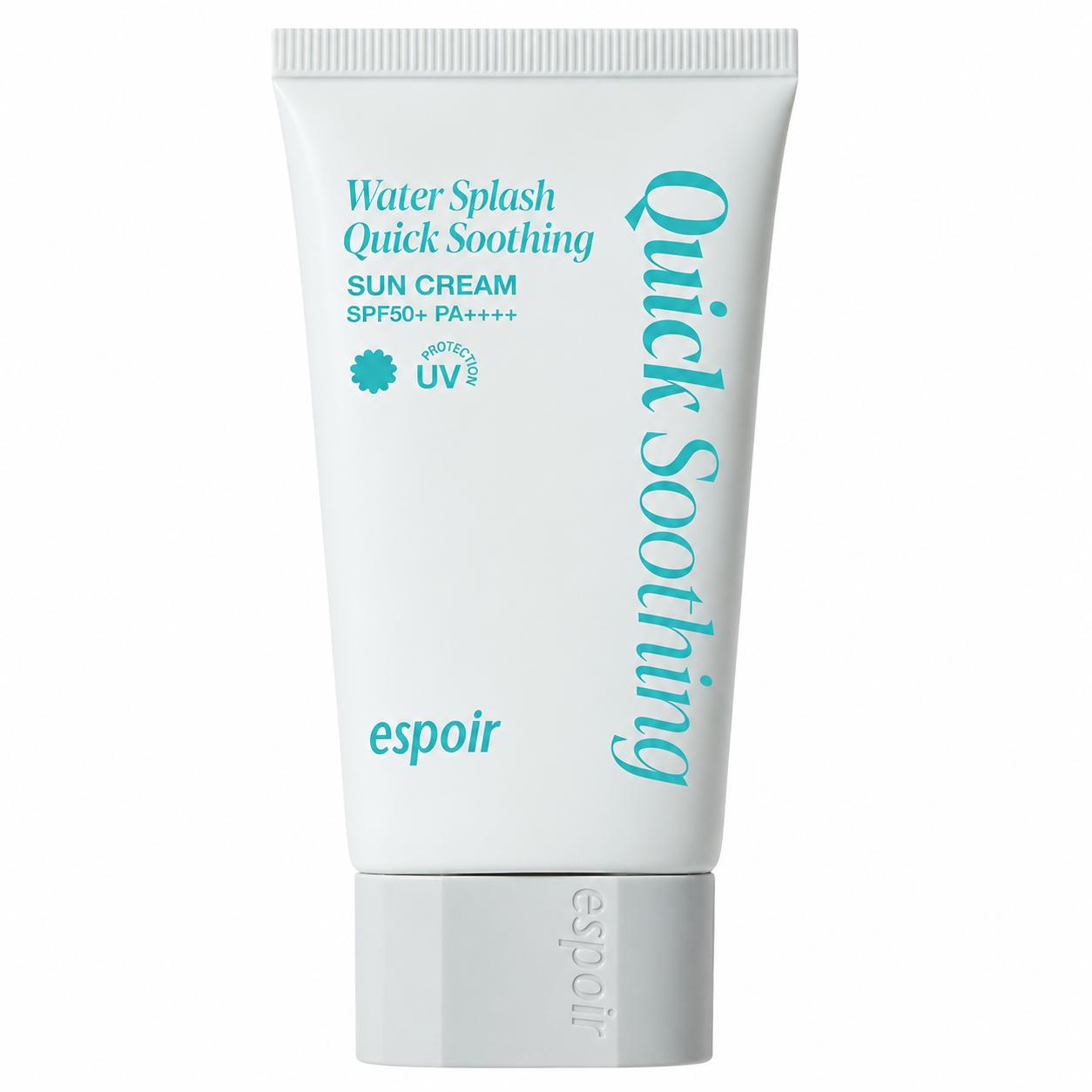 ESPOIR Water Splash Sun Cream Quick Soothing SPF50+ PA++++ SOS Calming UV Protection Sunscreen 50ml