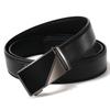 New Men's Belt Trendy Automatic Buckle Cowhide Belt Business Casual Middle Aged and Young Trouser Belt Men