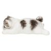 Woobia Prone Mackerel Tabby and White Cat Magnet 11.4 X 6.4 X 4.2 Cm Doll Figurine Ornament Animal Garden Decoration Cat H20299-16