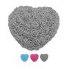 Foam Fake Roses Handcrafted Romantic Decorative Heart Shape Artificial Roses with String Light for B