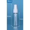 3pcslot Refillable 30ml 50ml 100ml Clear PET Plastic Portable Spray Bottle Empty Perfume Container