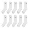 New Balance Unisex Adult Logo Cushioned Crew Socks (Pack of 10)