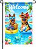 Welcome Summer German Shepherd Garden Ag Double Sided Vertical, 12x18 XXQ