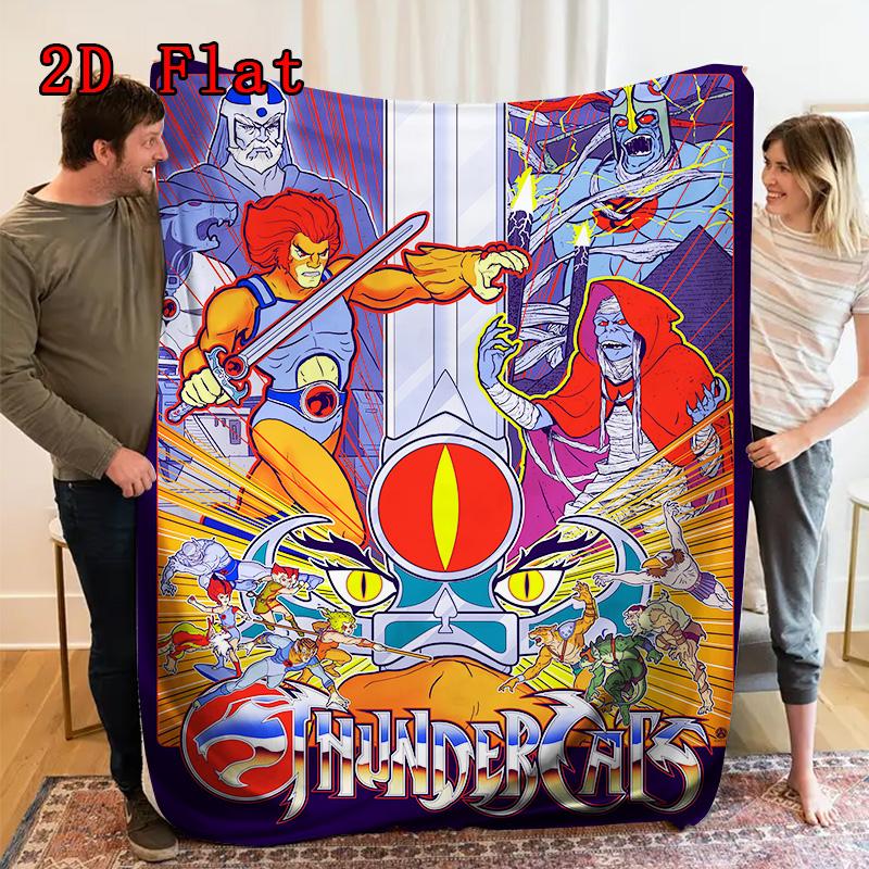 ThunderCats 2D Flat Pattern Flannel Blanket High Quality All Seasons Warmth and Comfort Perfect for Christmas Gifts.MMT0918094