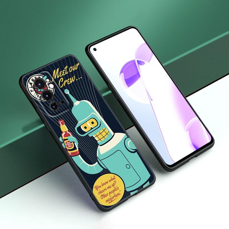 

Мультяшный F-Futuramas черный силиконовый чехол для телефона OnePlus 9R 10R 11R 12R ACE 2 Pro 2V 3V Nord CE 2 3 Lite 4 N10 N20 N30 SE 5G OnePlus Nord CE2 5G