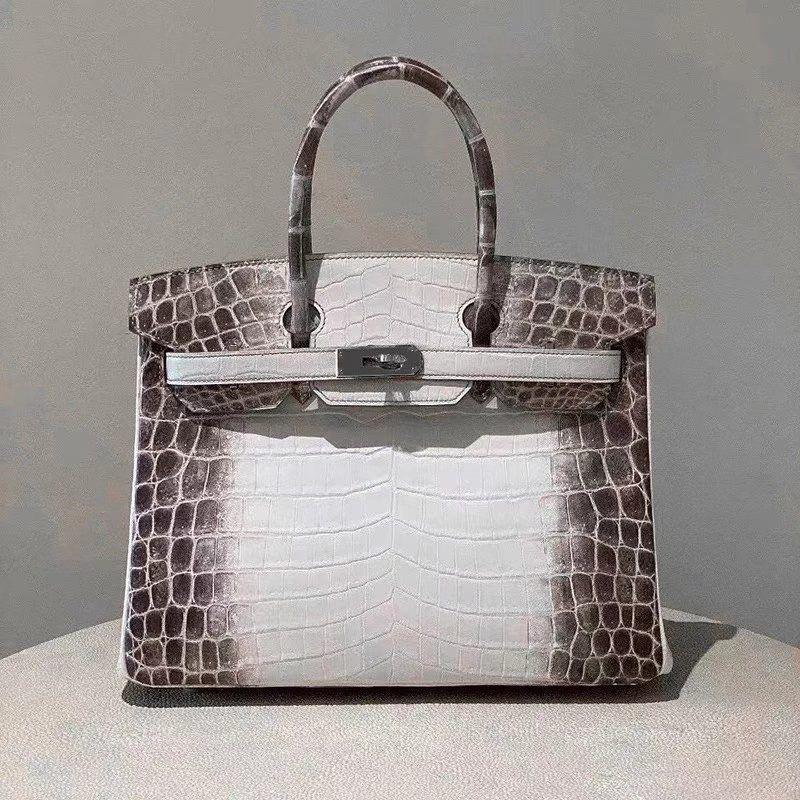 La borsa da donna Yijinyuan ha solo trent'anni. Stessa Borsa. Borsa a Mano in Vera Pelle con Fantasia Coccodrillo a Gradiente Platino 2021. Pendolare.