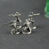 Bílá měď Japonský šógunát Samurajové Vojáci Figurky Miniatury Vintage Kovové Vojáky Soška Stolní Ozdoba