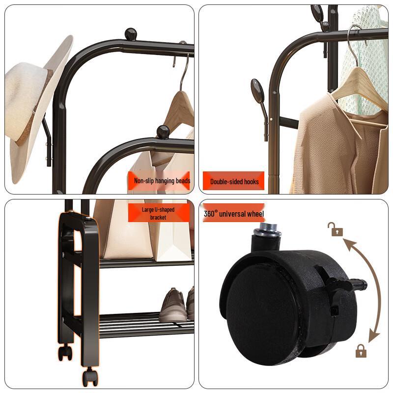 Miling Foldable Single Pole Clothes Rack