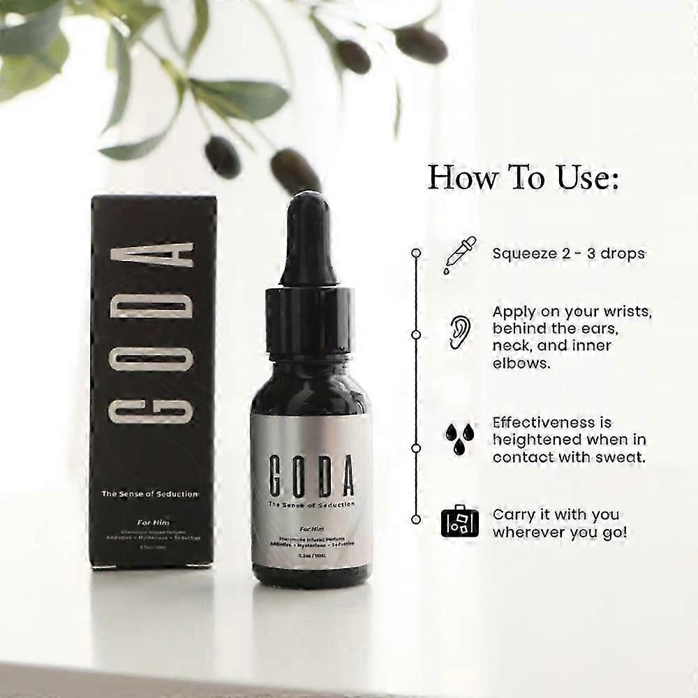 3PCS Goda Pheromone Perfume for Men 15ml Fresh Long Lasting Cologne