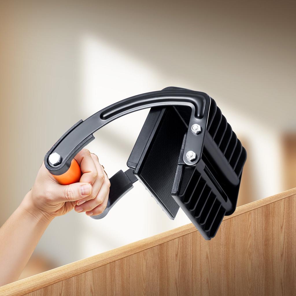 VEVOR Plywood Carrier, 90.7 Kg Single Clamp Capacity, 2 Pack Adjustable Drywall Carrying Tool for 0-25.4 Mm Thickness Boards
