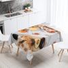 Food Print Tablecloth Stain Resistant Waterproof Rectangular  Kitchen Restaurant Table Decoration Home Decor
