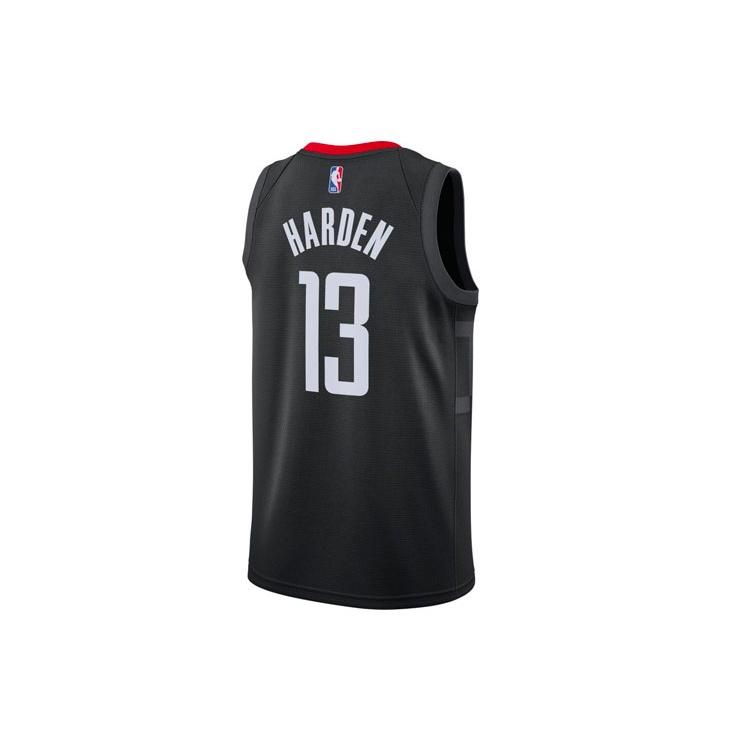 Air Jordan NBA SW Fan Edition 20-21 Season houston rockets LeBron James 13 Sports Basketball Jersey Black Men's CV9478-016