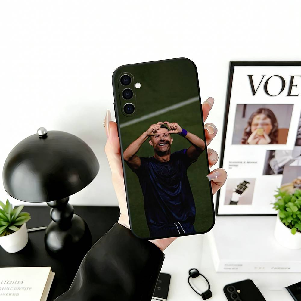 

Чехол для телефона C-Ronaldo для Samsung Galaxy A73, A72, A71, A70, A53, A52, A51, Мягкий силиконовый черный чехол Samsung a22 5g