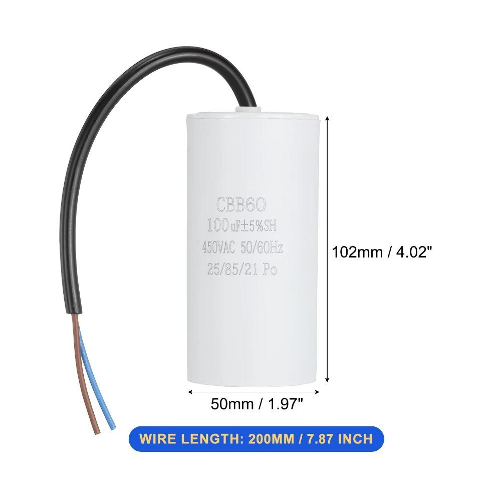 450V CBB60 Capacitor 50/60Hz Water Pump Capacitor Durable Start Capacitor
