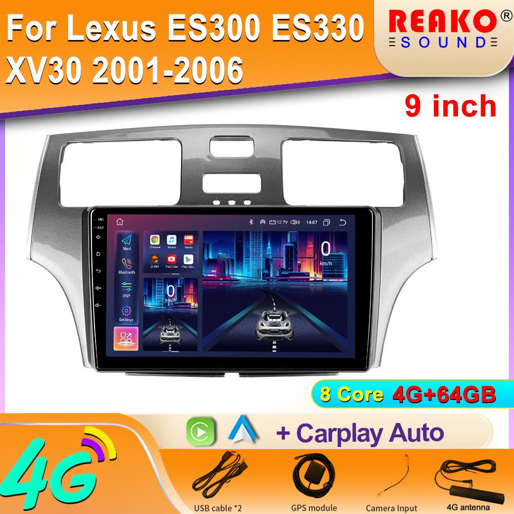 Android For Lexus ES300 ES 300 ES330 XV30 ES 330 2001 - 2006 Car Radio Multimedia Video Player Navigation 4G GPS 2 Din