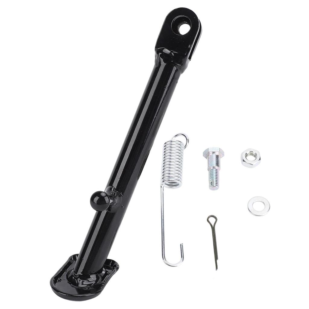 Motorcycle Kickstand 150mm Motorbike Parking Foot Side Support Stand with Spring Bracket for PW80