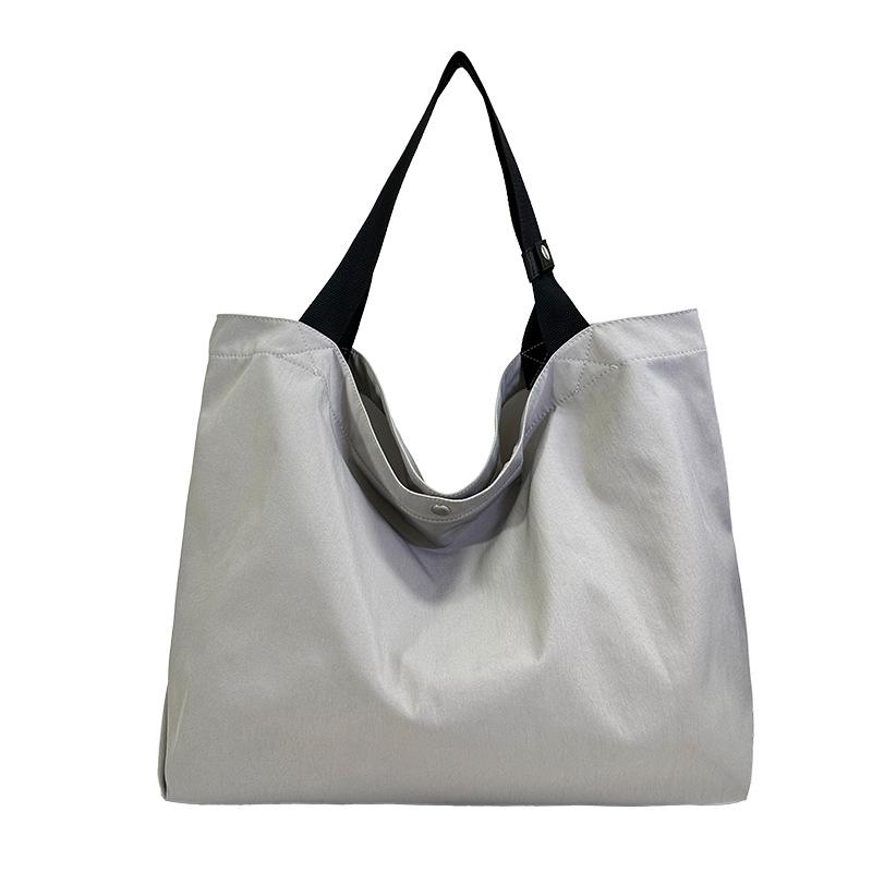 

2025 весна новая корейская версия простой сумки большой вместимости повседневная художественная холщовая дорожная сумка модная сумка через плечо серый