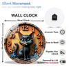 Premium 30x30cm Round Glass Wall Clock with Scratch-Resistant Coated Surface