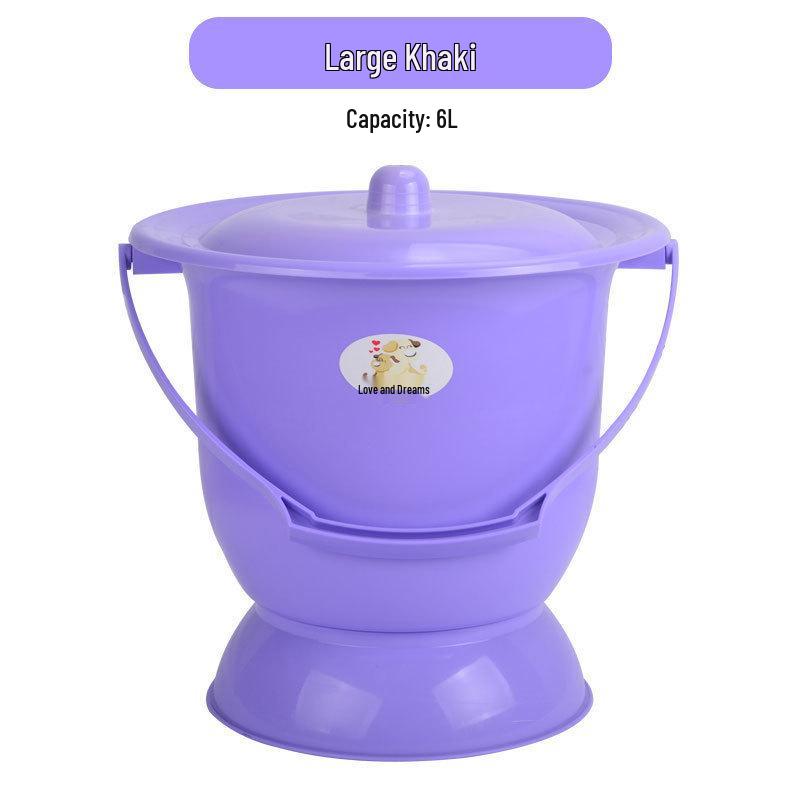 Women's Indoor Urinal with Lid for Night Use - Suitable for Rural, Elderly, and Children