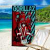 Beach Towel with G-Gorillaz Band Pattern - Soft,absorbent,machine Washable Lightweight&Modern,swimming,Travel Essentials