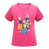 Kids Girls Anime Cartoon K-POP Rumi Zoey Mira Printed Casual Short Sleeves T-Shirt Top