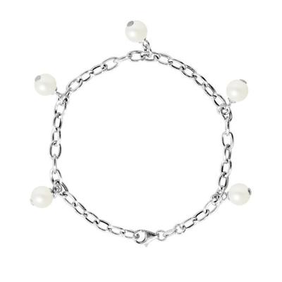 Bracelet - LOVA LOLA VAN DER KEEN - 5 Freshwater Cultured Pearls - 925 Sterling Silver - 18 Cm