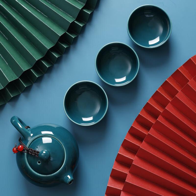 Chaxun National Tide Retro Ceramic Tea Set
