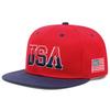 Fashion  New Flat Brimmed Hat Usa Embroidered Street Dance Hip Hop Hat Daily Sunshade Hat Baseball Hat Unisex