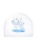 SENTI [Sc-1024] Unicorn Bl Silicone Coated Swim Cap
