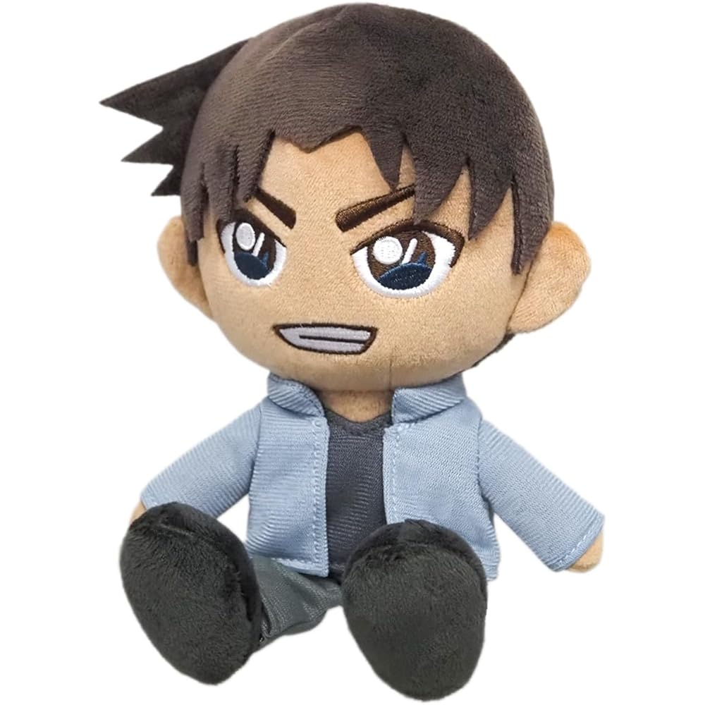 Sanei Detective Conan Fuwafuwa Friends Heiji Hattori Plush Toy 11x8x16 cm