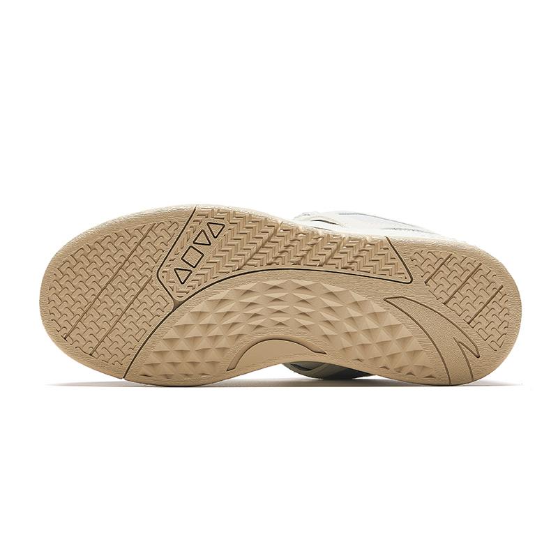 Anta Life Collection Anti-Slip And Wear-Resistant Breathable Low-Top Skateboard Shoes Women's White Gray Sneakers