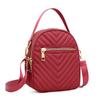 Women's Crossbody Bag Small Trendy PU Leather Shoulder Purse Casual Versatile Vintage Round Phone Bag Travel Daypack