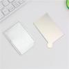 Portable Stainless Steel Cosmetic Mirror Stainless Steel Pocket Make Up Mirror  Girl Lady