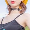 Exquisite Black Short Necklace with Soft and Intricate Details Unique Music Symbol Jewelry Suitable for a Fashion Look