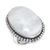 Moonstone Gemstone 925 Sterling Silver Jewelry Ring Size 7