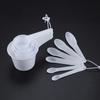 New 11 Pcs White Plastic Kitchen Measuring Measure Spoons Cups Tablespoon Sets